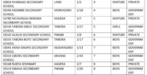 Best government schools Tanzania