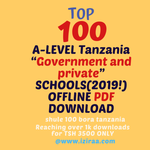 Best secondary schools in Tanzania,