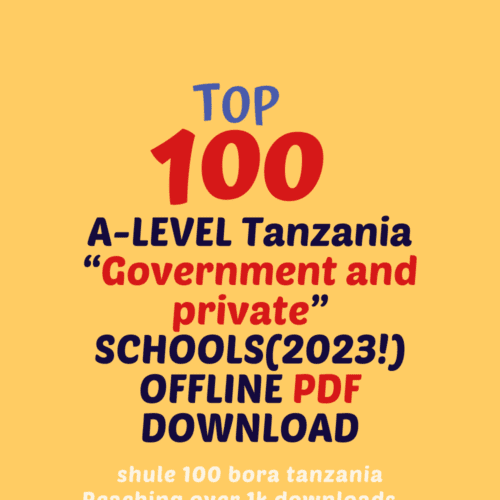 Tanzania Best high schools 2023