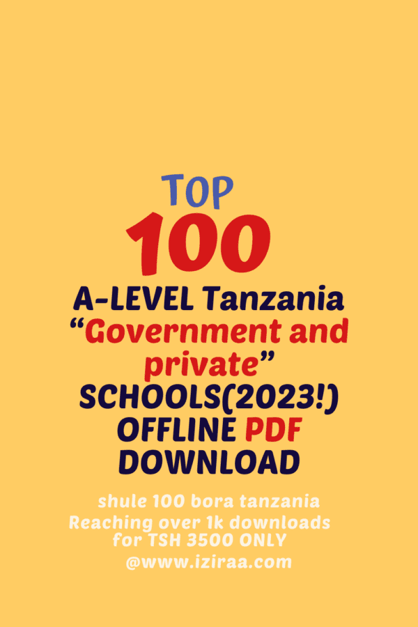 Tanzania Best high schools 2023