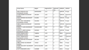 Download Pdf Top 100 prvate government schools Tanzania