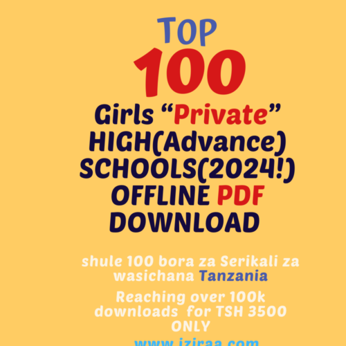 Top 100 Best Girls' Private High Schools in Tanzania