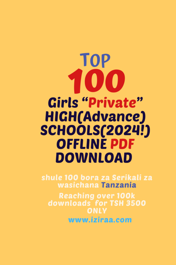 Top 100 Best Girls' Private High Schools in Tanzania