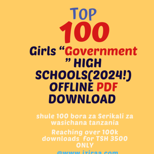 100-best-girls-government-high-schools-in-Tanzania-2024