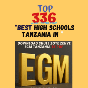 BEST A LEVEL SECONDARY SCHOOLS IN EGM COMBINATION TANZANIA