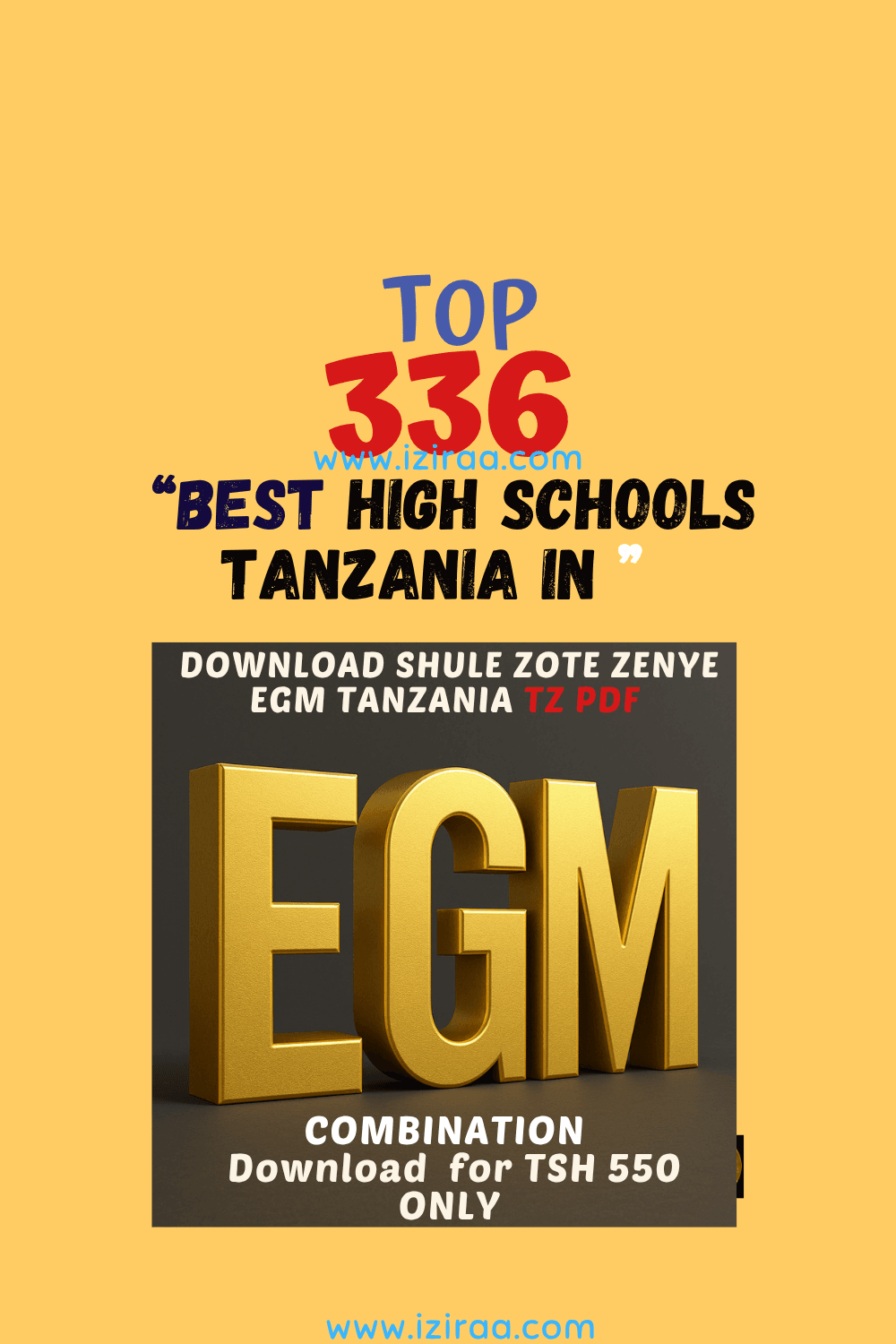 BEST A LEVEL SECONDARY SCHOOLS IN EGM COMBINATION TANZANIA