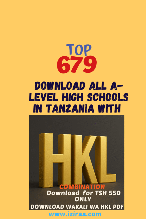 2025 HKL Combination School Rankings Tanzania – Top 336 A-Level NECTA Form Six Results PDF