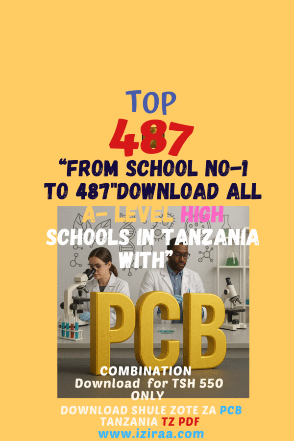 BEST PCB CONBINATION HIGH SCHOOLS IN TANZANIA