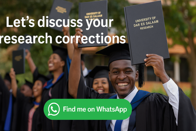 University of Dar es salaam Research Masters