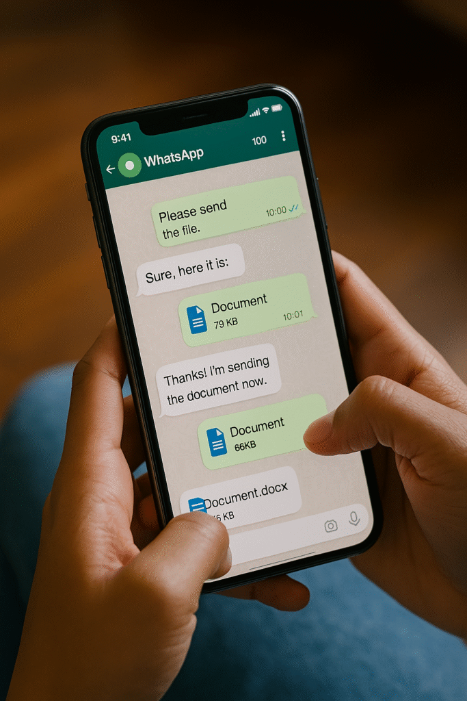 whatsapp scanned to typed word