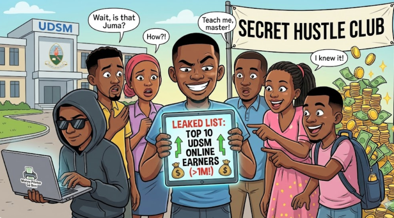Top 10 Students at UDSM Earning Over 1M Online