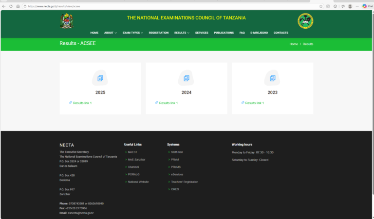 Form Six Results 2026 Tanzania
